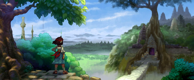 video game characters, Indivisible, 1080P, artwork, RPG, Lab Zero Games, temple, fantasy art, landscape, Ajna, video game art, standing