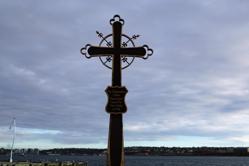 outdoors, nature, Halifax, sky, day, crucifixion, building exterior, religion, jesus, sacral, grey, communication, 5K, christen, clouds, halifax, titanik