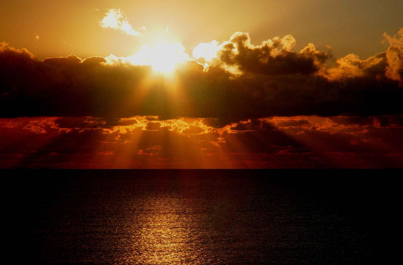 sunrise, cancun, ocean, photography, nature, 1080P, beautiful, 3d and abstract, mexico