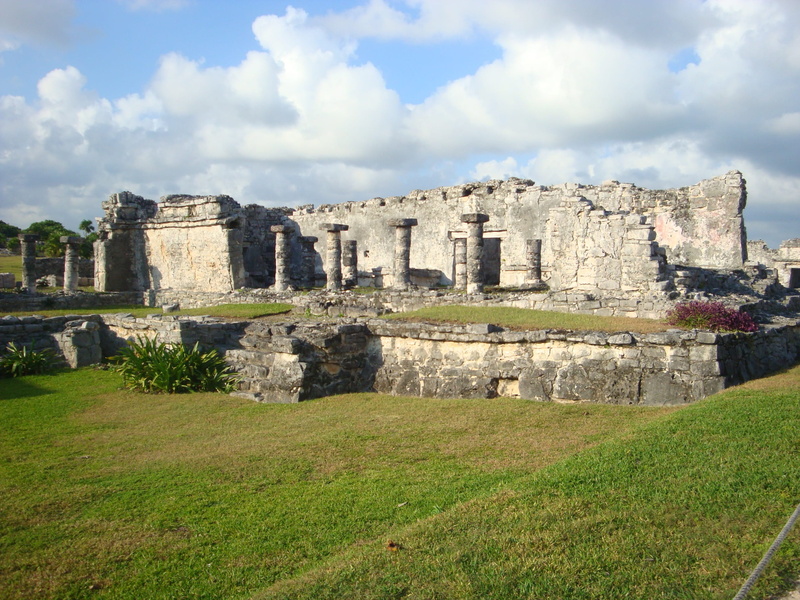 ruined, nature, tourism, architecture, history, travel destinations, ancient civilization, mexico, ancient, day, built structure, cloud - sky, riviera maya