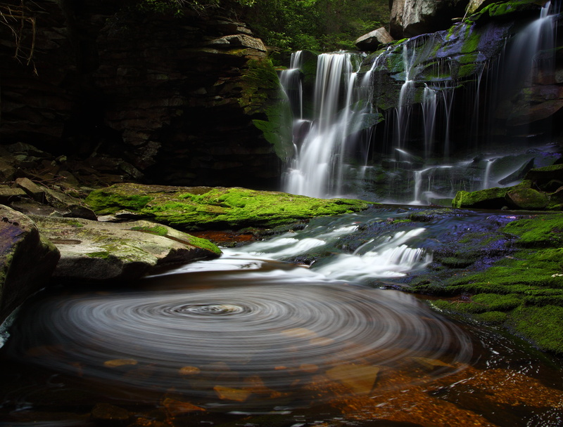 photography, nature, time, Swirling, Pool, forest, blackwater  falls  state  park, waterfall, river, rock - Object, landscape, stream, outdoors, waterfalls