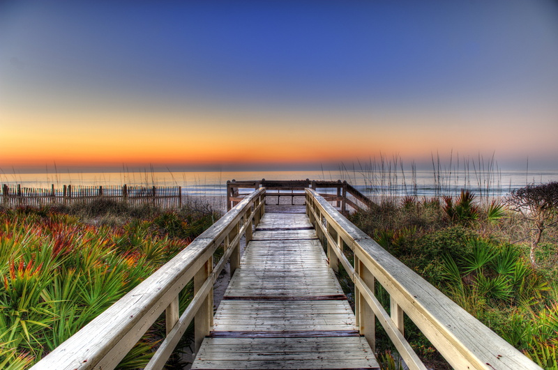 Boardwalk, 4K, flowers, 70mm, nikkor, sky, dusk, hdr, O’Neill, nikon  d700, beach, outdoors, Seagate, ocean, plants, gray, st  george  island  florida