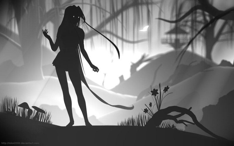 lifestyles, silhouette, growth, Limbo (Video Game), adult, plant, full length, illuminated, Video Game, Limbo, leisure activity, day, flowering plant, standing