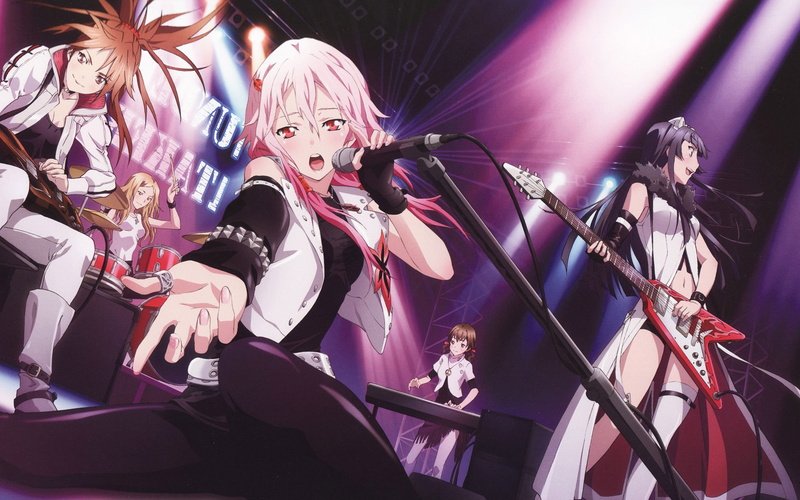 light, concert, festival, music, artist, stage, rock music, Guilty Crown, low angle view, live event, event, arts culture and entertainment, musician, Yuzuriha Inori