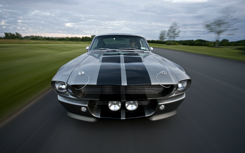 GT500, sports Car, silver colored, power, sky, motor Vehicle, black Color, speed, elegance, chrome, new, mode of Transport, road trip, Eleanor, sports Race