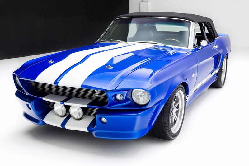 cars, 1080P, convertible, ford, mustang, 1967, eleanor, blue