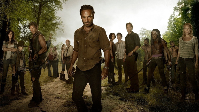 standing, full length, the walking dead rick grimes michonne daryl dixon carl grimes andrea, plant, government, young adult, nature, gun, mud, weapon, group of people