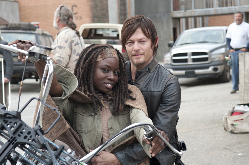 the walking dead daryl dixon norman reedus michonne danai gurira, 2K