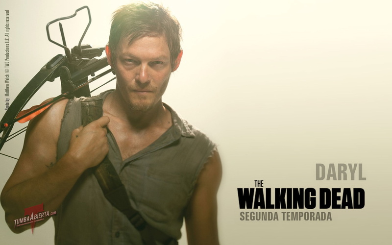 lifestyles, tattoo, holding, communication, indoors, 1080P, males, one person, sign, front view, TV Show, waist up, text, Daryl Dixon, casual clothing