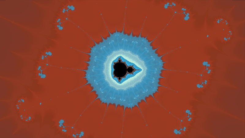 fractal, Mandelbrot, 8K, abstract, red background