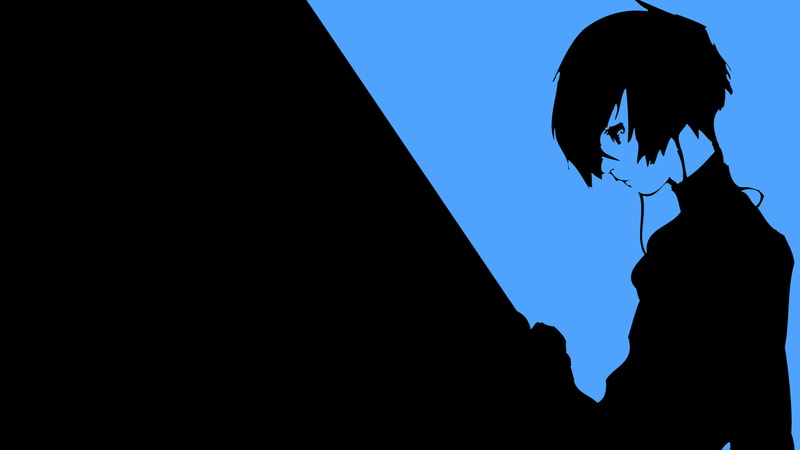 clear sky, Persona 3, sky, Persona, leisure activity, one person, real people, Makoto Yuki, nature, dusk, adult, silhouette, copy space, Minato Arisato