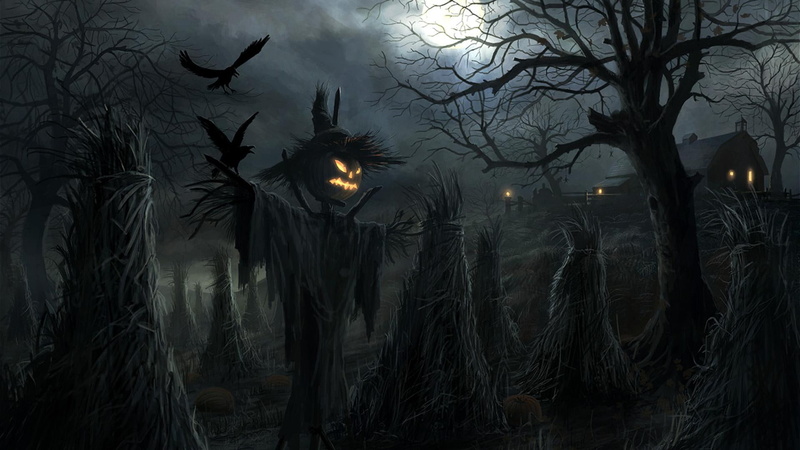 halloween, scarecrow, 3d and abstract, 1080P, spooky, abstract