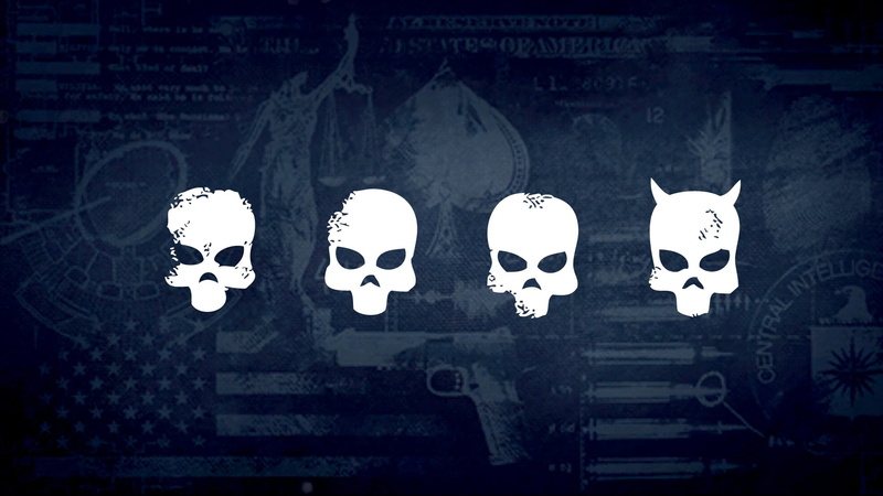 spooky, representation, group, 1080P, love, human skull, group of objects, close-up, indoors, bone, skull, Payday 2, still life, human skeleton, logo