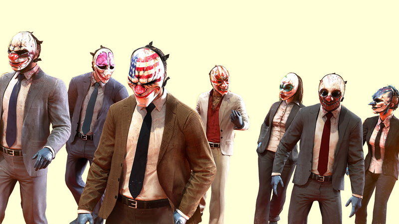 Payday 2, Payday, Clover (Payday), Houston (Payday), Wolf (Payday), Jiro (Payday), Chains (Payday), 1080P, Dallas (Payday), Sydney (Payday)