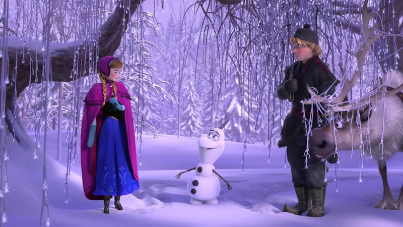 tree, 1080P, Frozen, Kristoff (Frozen), Frozen (Movie), cold temperature, full length, hairstyle, standing, clothing, Olaf (Frozen), females, representation