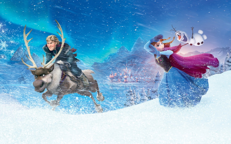 2K, men, positive emotion, fun, one animal, adult, people, young adult, mammal, water, domestic animals, princess anna olaf kristoff frozen sven frozen movies frozen movie