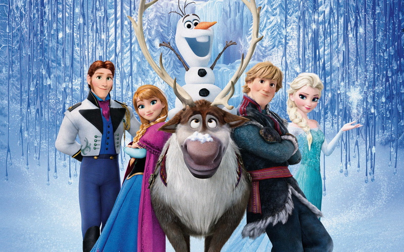 Princess Elsa, Frozen (movie), movies, 2K, Olaf, Kristoff (Frozen), Princess Anna