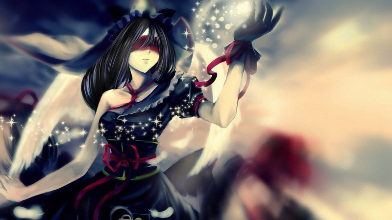 women, anime, anime girls, lifestyles, black, haired, flower, Themis, young women, fantasy art, traditional clothing, focus on foreground, holding, fantasy girl