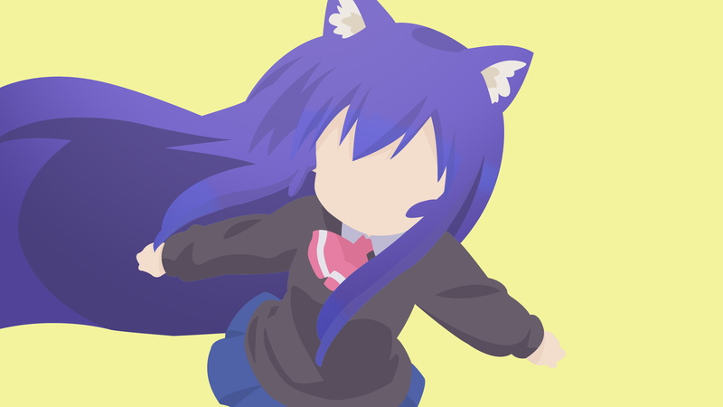 4K, Tsumiki Miniwa, Acchi Kocchi, anime girls, neko ears, neko loli