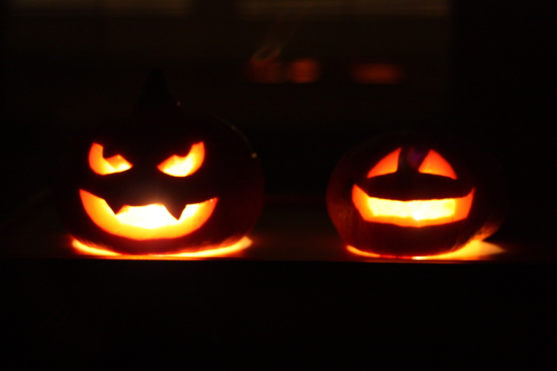 culture, celebration, harvest, smiling, anthropomorphic, jack o lantern, no people, lighted, glowing, lanterns, jack, night, holiday, carving, pumpkin