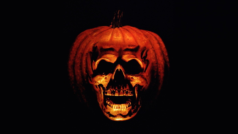 fear, halloween, food and drink, pumpkin, horror, holiday - event, halloween ii 1981, human bone, 1080P, celebration, human skeleton, evil, bone, black background