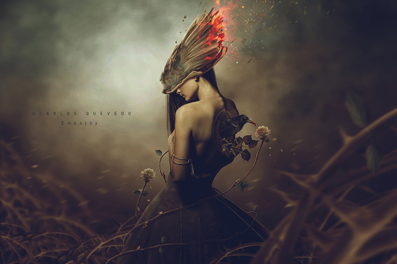 surreal, field, young adult, outdoors, land, young women, untitled, contemplation, one person, digital art, headdress, rose, clothing, fantasy art, lifestyles