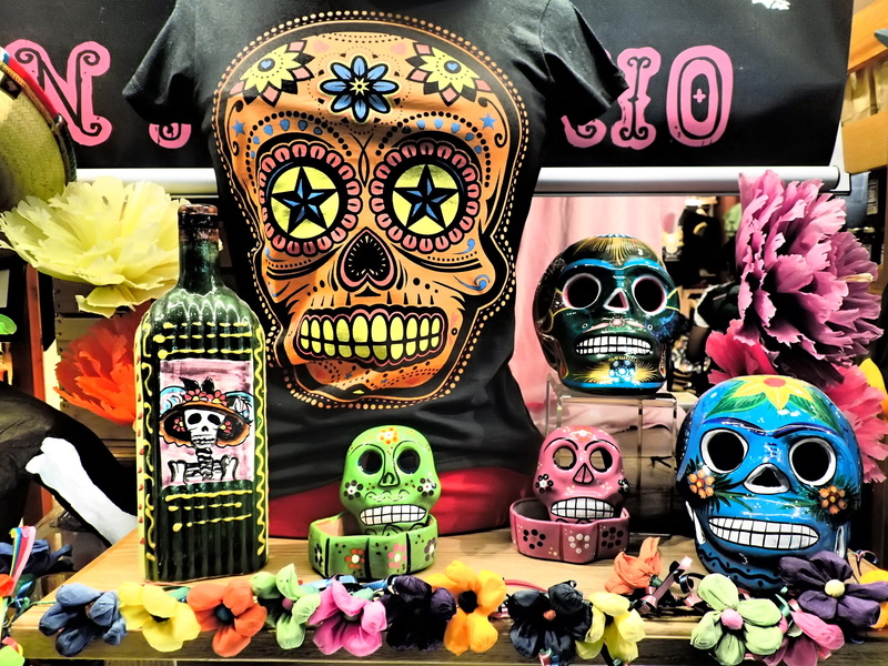 gothic, retail, human representation, scary, market stall, death, decoration, art and craft, collection, multi Colored, symbol, large group of objects
