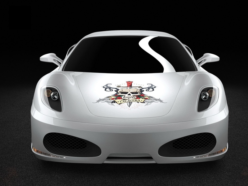 night, shiny, technology, chrome, mode of transportation, 2K, studio shot, modern, silver colored, indoors, luxury, ferrari f430 calavera, red, black background