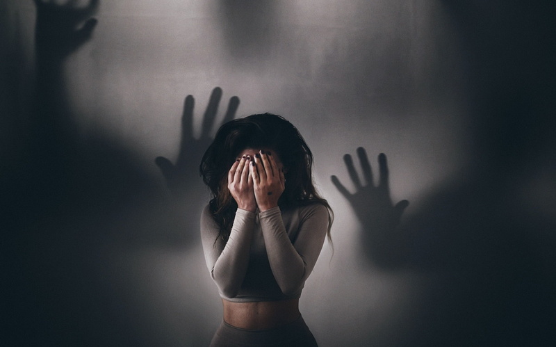 hands, women, shadow, covering face, 1080P, spooky