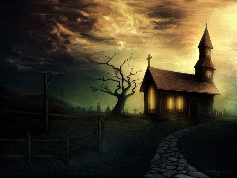 religion, belief, house, sunset, nature, built structure, cloud - sky, environment, 720P, dark, building, building exterior, no people, place of worship