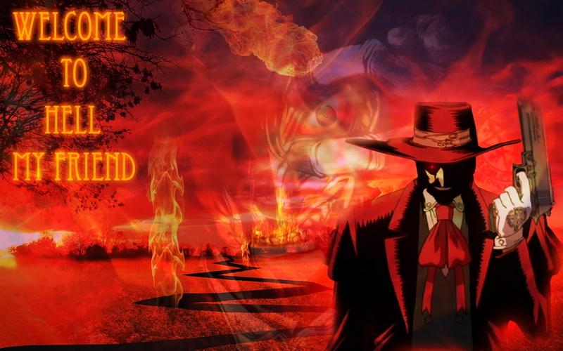 hd, 720P, hell, to hell my friend, hellsing, anime, welcome, alucard, art