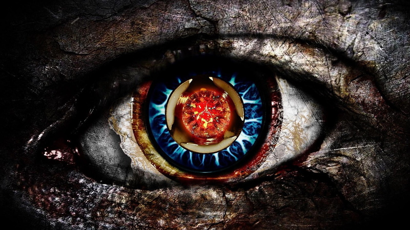 burning, digital art, food, shape, domestic room, 1080P, extreme close-up, close-up, geometric shape, day, red eyes, miscellaneous, indoors, fantasy art