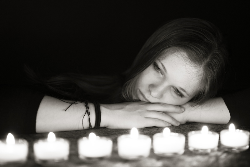 romance, contemplation, laying, candles, burning, hairstyle, tealight, women, looking, offspring, lifestyles, girls, females, portrait, candle, grayscale
