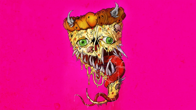 invertebrate, painting, fangs, pink background, copy space, nature, creativity, animal wildlife, animals in the wild, yellow, animal, animal themes, close-up