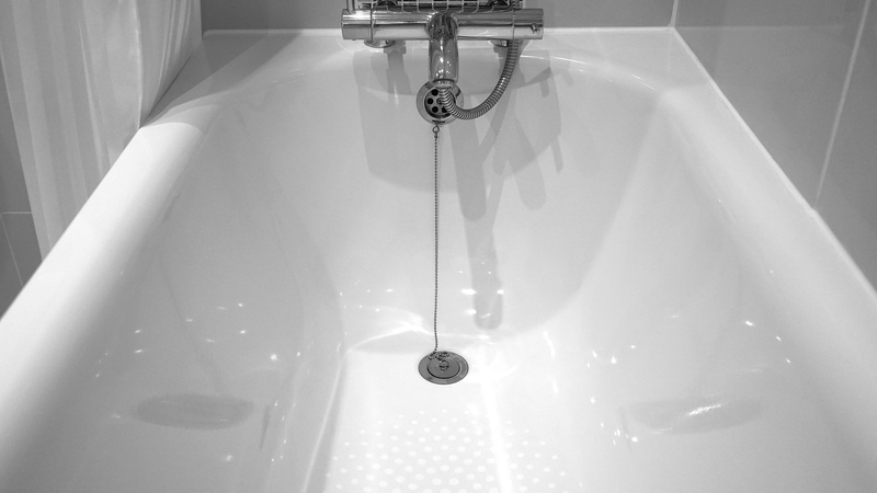 black and white, running water, white, high angle view, chrome, indoors, bathroom, domestic bathroom, indoor, modern, no people, sink, ceramic, clean, luxury