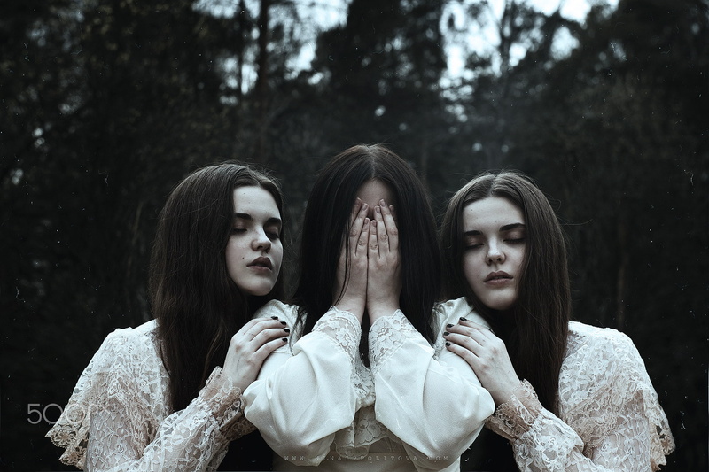 plant, spooky, tree, forest, portrait, hair, long hair, 500px, young women, hairstyle, real people, adult, women, group of women, people, beauty, contemplation