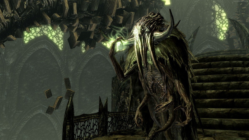 screenshot, building exterior, staircase, women, real people, place of worship, Call of Cthulhu: The Official Video Game, history, adult, architecture
