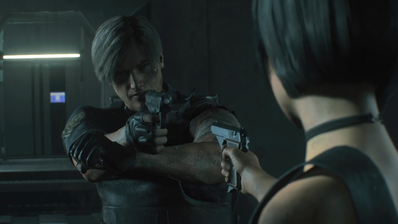 PlayStation 4, 1080P, screen shot, gun, video games, PlayStation, Resident Evil 2 Remake, Resident Evil, Leon S. Kennedy, Male, Resident Evil 2
