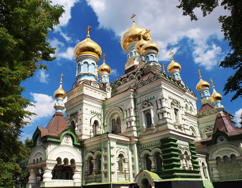 russia, cathedral, sky, holy, cupola, temple - Building, gold Colored, cultures, moscow, christianity, russian Culture, cloud - sky, dome, built structure