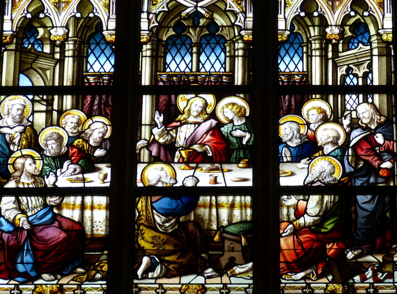 indoors, gothic, apostle, building, human representation, window, creativity, representation, church window, fair, jesus, no people, built structure, architecture