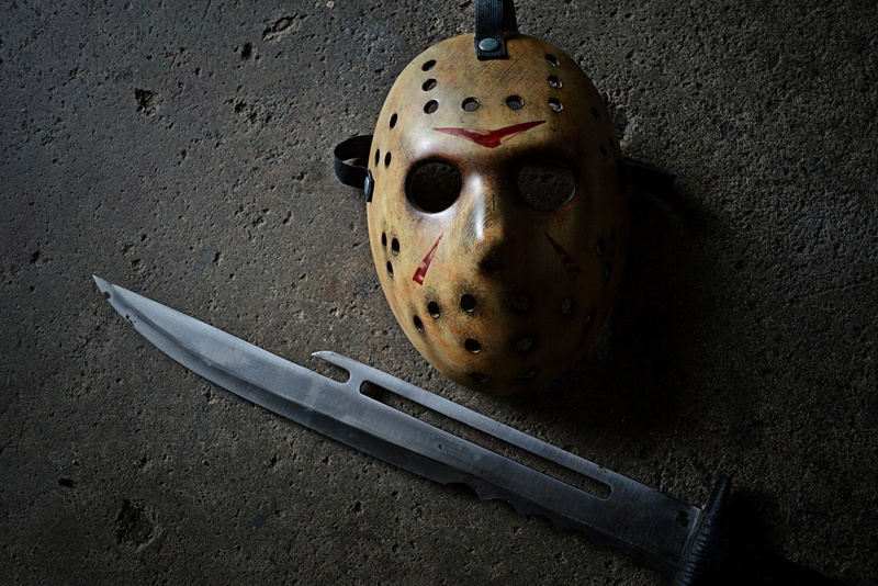 1080P, machete, mask, Jason Voorhees