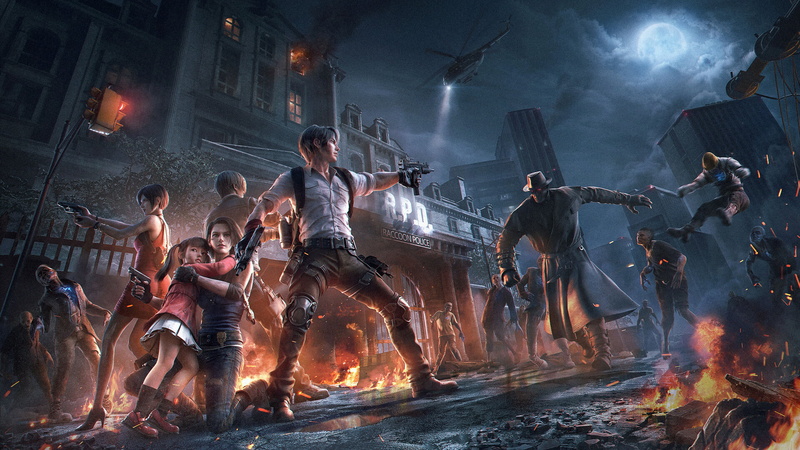 creature, zombies, Jill Valentine, 1080P, video game characters, artwork, Leon S. Kennedy, Ada Wong, Resident Evil, video games