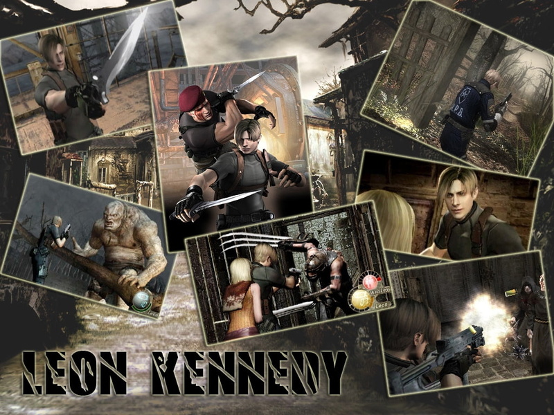 kennedy, knife, Leon, s, horror, hd, games, art, resident, evil, 480P, monsters, ganados, video