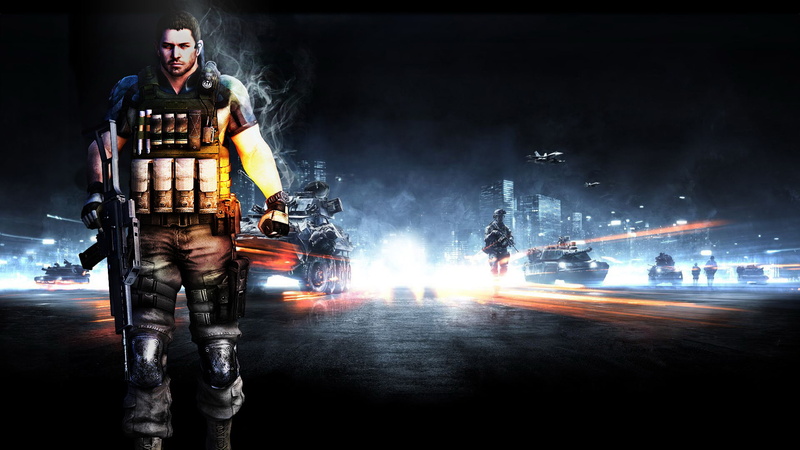 1080P, Chris Redfield, Battlefield 3, weapons, machine, Resident Evil 6