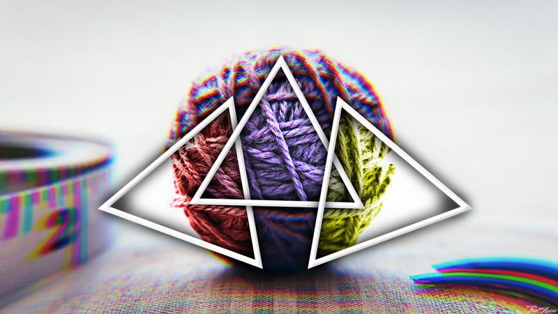 craft, high angle view, arts culture and entertainment, paper, Illuminati, connection, wool, creativity, studio shot, close-up, no people, shape, art and craft