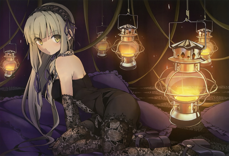 blondes, hair, lantern, long, 2K, lace, avenue, girls, anime