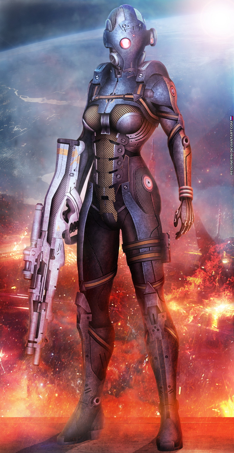uniform, science fiction, adult, security, Nemesis, Mass Effect 3, one person, Cerberus, helmet, military, work helmet, nature, special forces, war, weapon