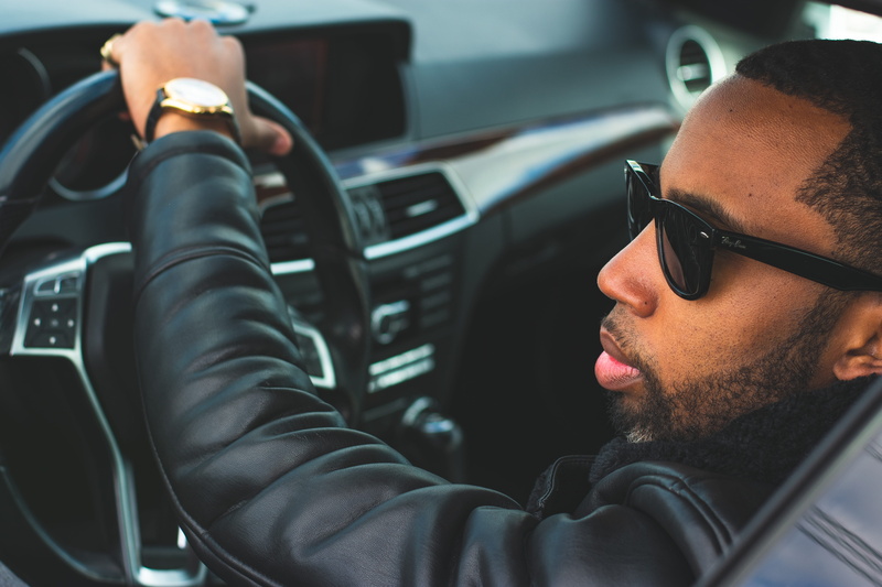 modern, land vehicle, adult, driving, real people, glasses, sunglasses, car interior, person, beard, fashion, men, sitting, vehicle interior, transportation