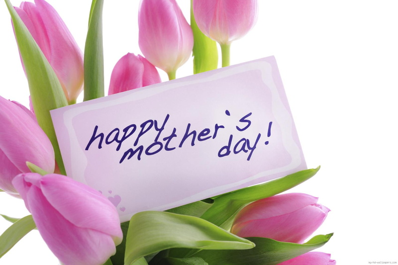 happy, flower, day, pink, s, holidays, tulip, mother day, mom, mother, card, flowers, greeting, print, 720P