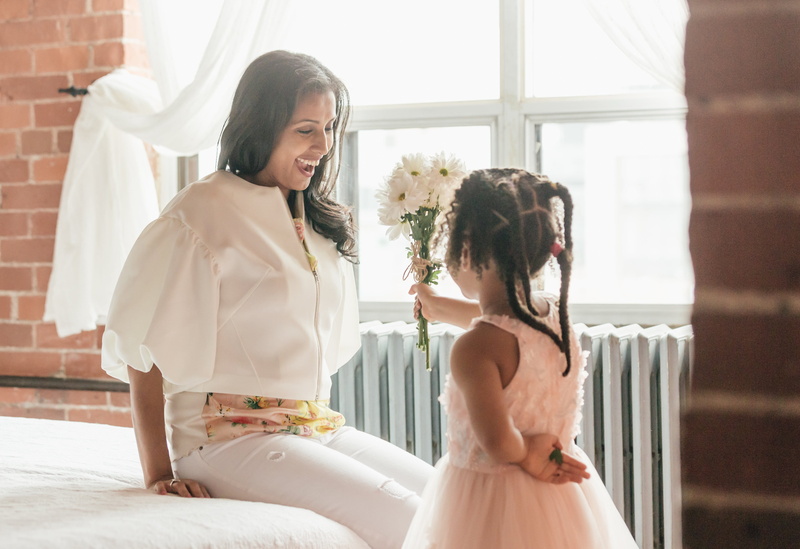 Family, standing, wedding, happiness, Spring, females, preparation, child, fashion, 4K, daughter, suprises, beautiful woman, Surprise, positive emotion